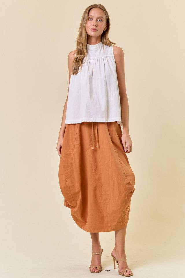 Tie Back Neck Sleeveless Flowy Top