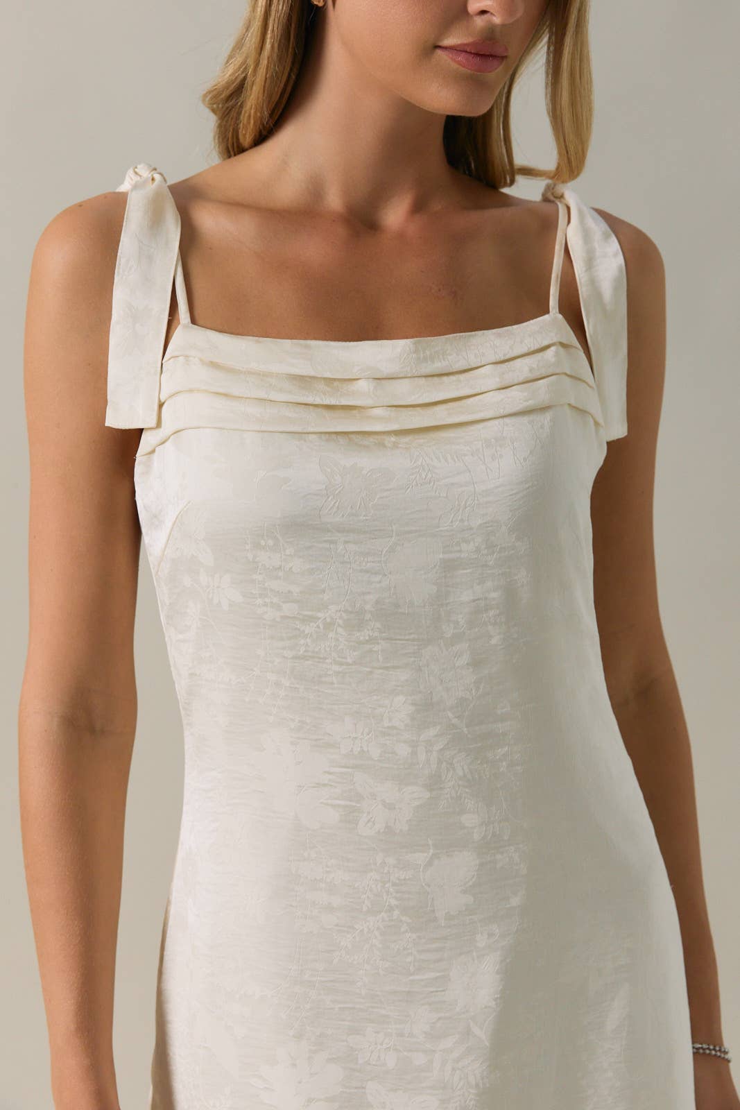 SLEEVELESS COWL NECK SHOULDER STRAPS SLIP DRESS
