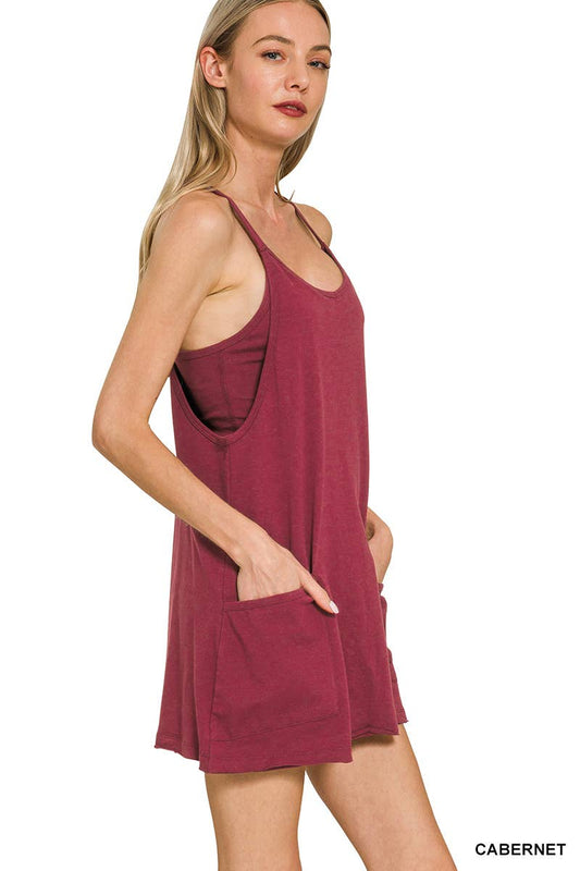 Cotton Dress With Built In Romper Liner