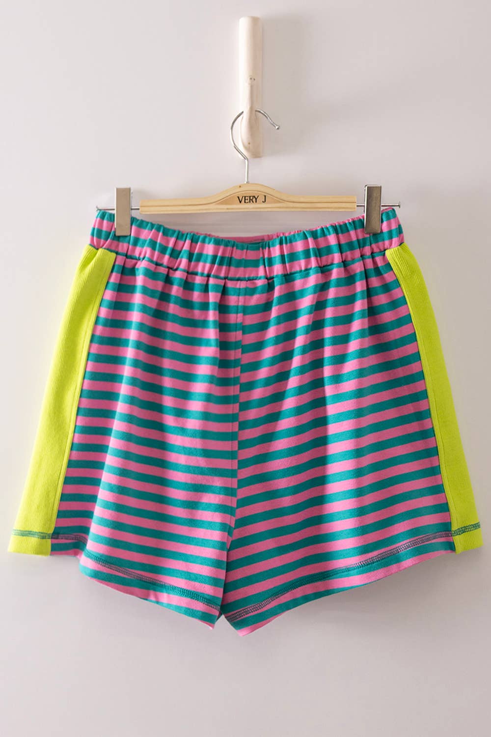 Striped Color Block Lounge Shorts
