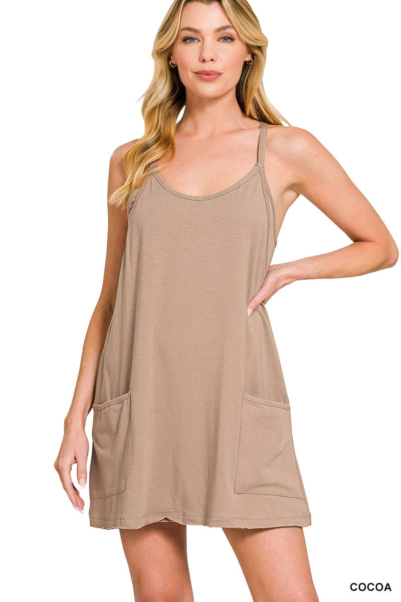 Cotton Dress With Built In Romper Liner