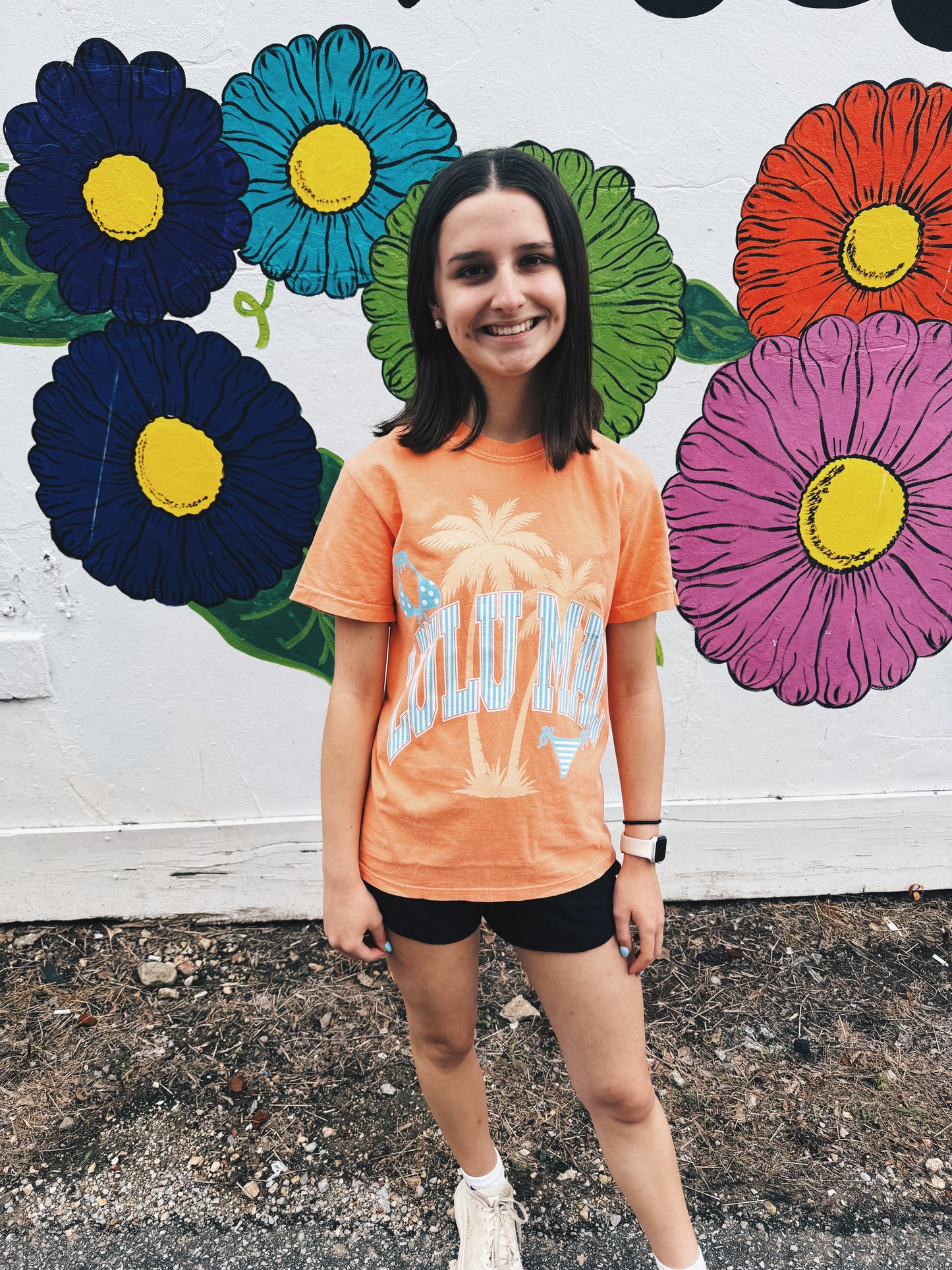 Lulu Mac Bikini Adult Melon Comfort Colors Tee