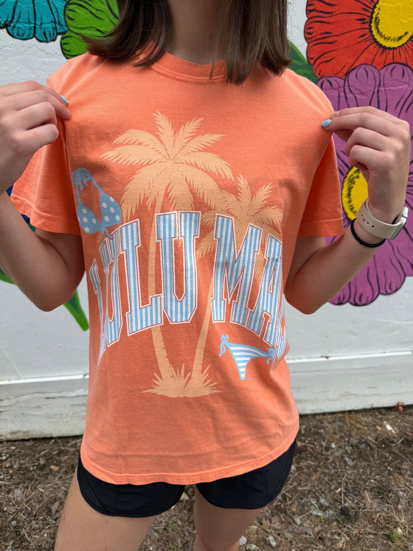 Lulu Mac Bikini Adult Melon Comfort Colors Tee