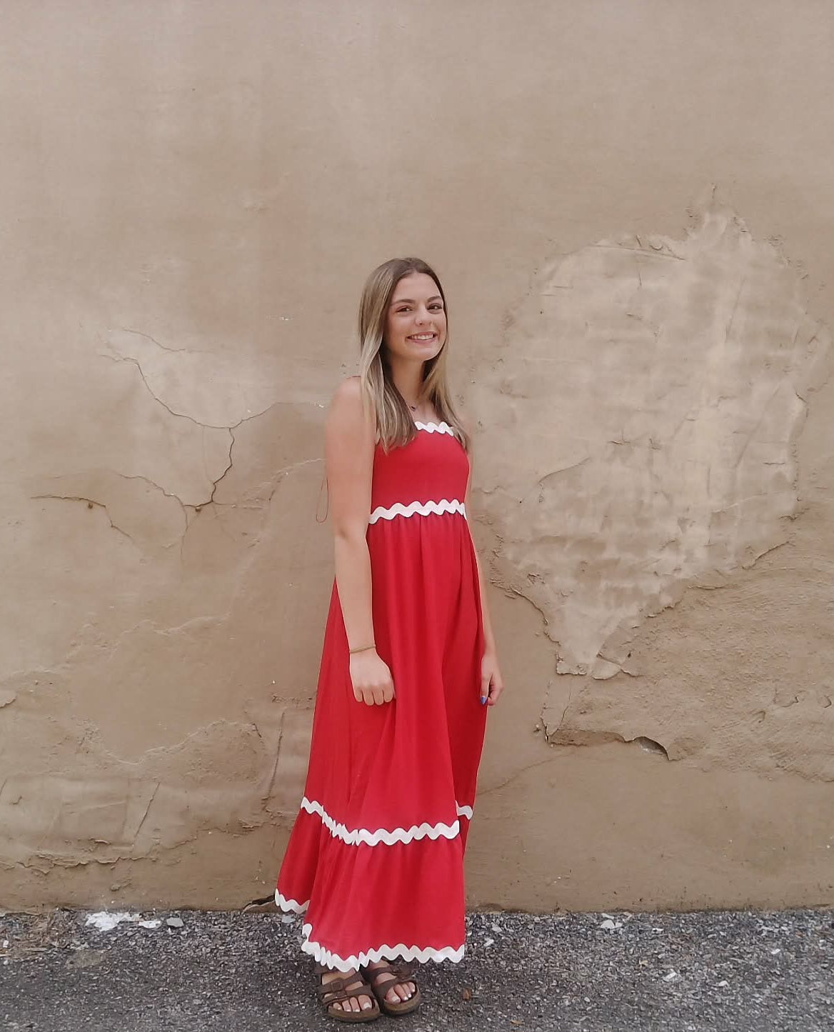Square Neck Smocked Back Fit and Flare Dress