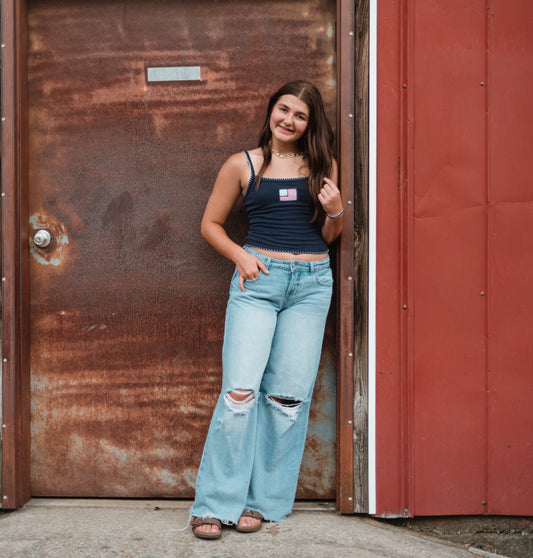 Low Rise Wide Leg
