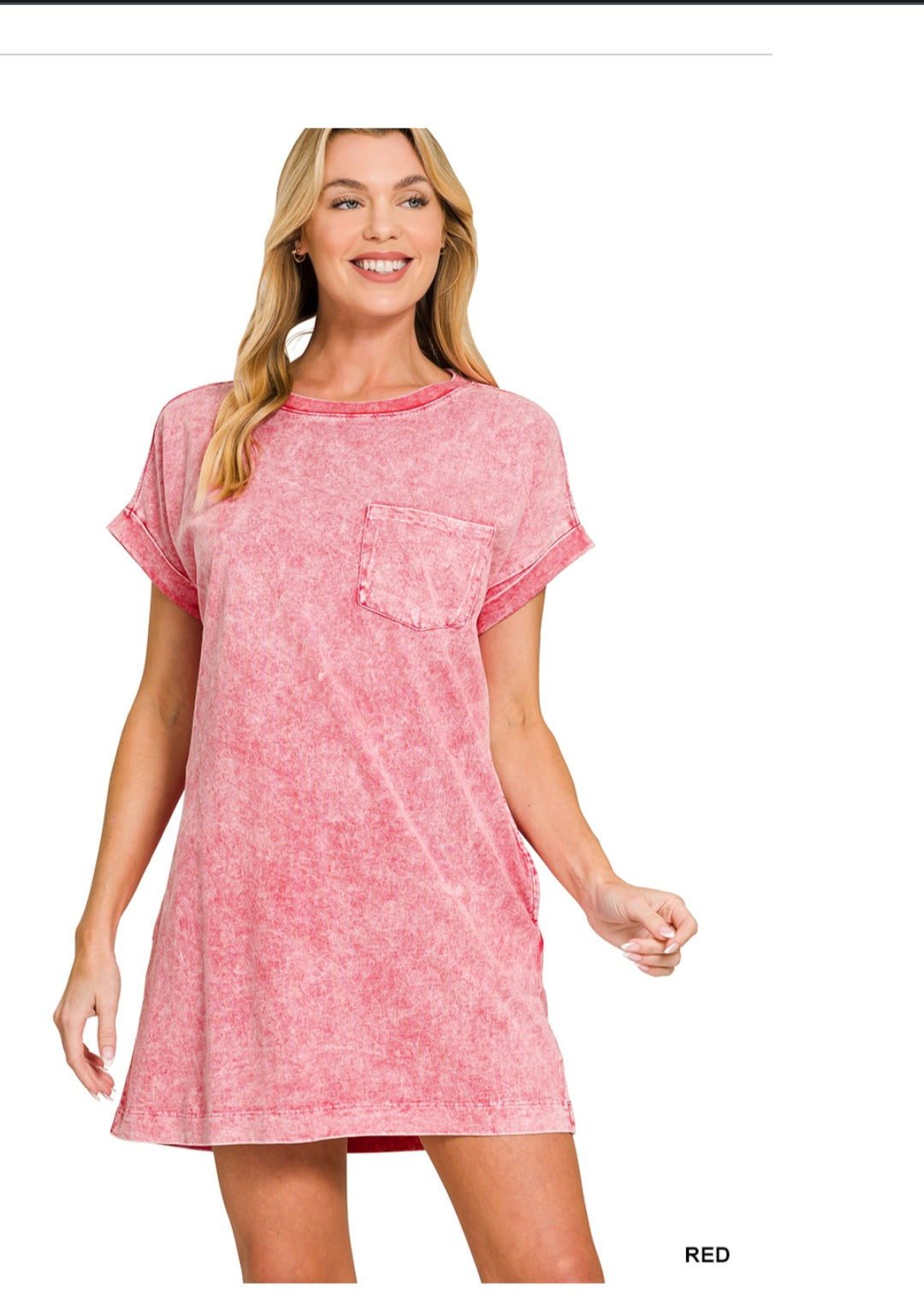 Halo snow washed premium cotton t-shirts dress
