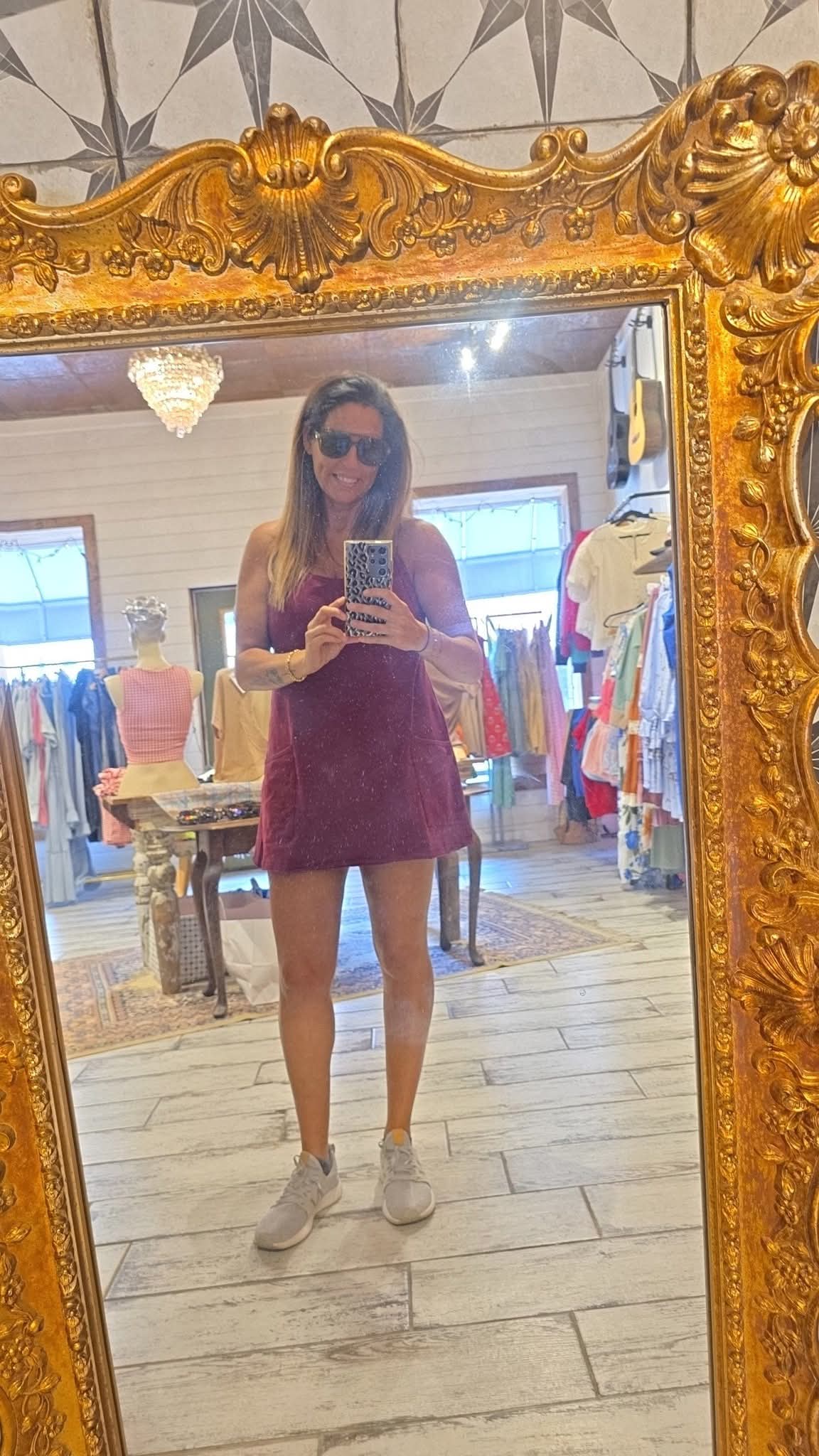 Cotton Dress With Built In Romper Liner