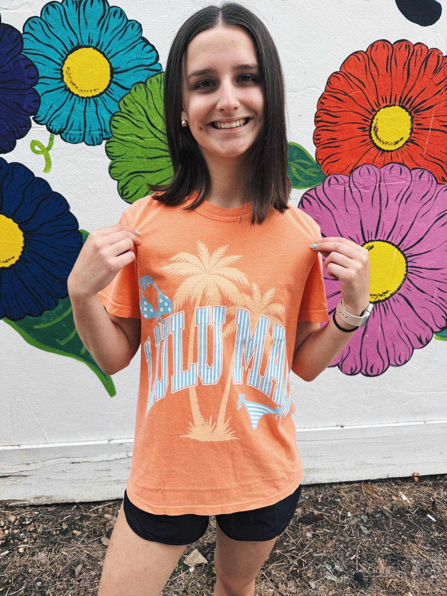 Lulu Mac Bikini Adult Melon Comfort Colors Tee